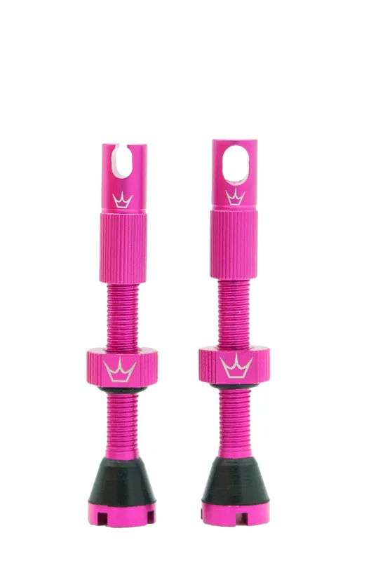 Tehdashinta PEATY‘S x Chris King MK2 Presta 42 mm Tubeless-venttiilit (x2) Pinkki