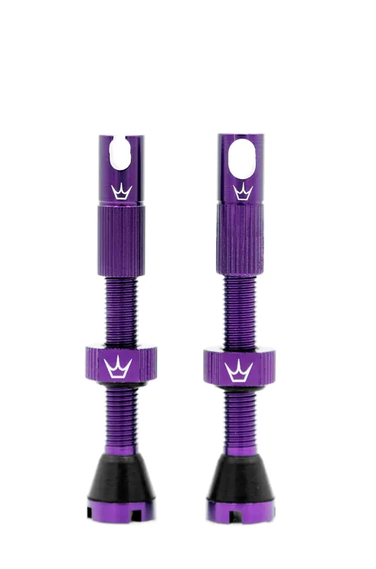 PEATY‘S x Chris King MK2 Presta 60 mm Tubeless-venttiilit (x2) Violetti Kausialennus