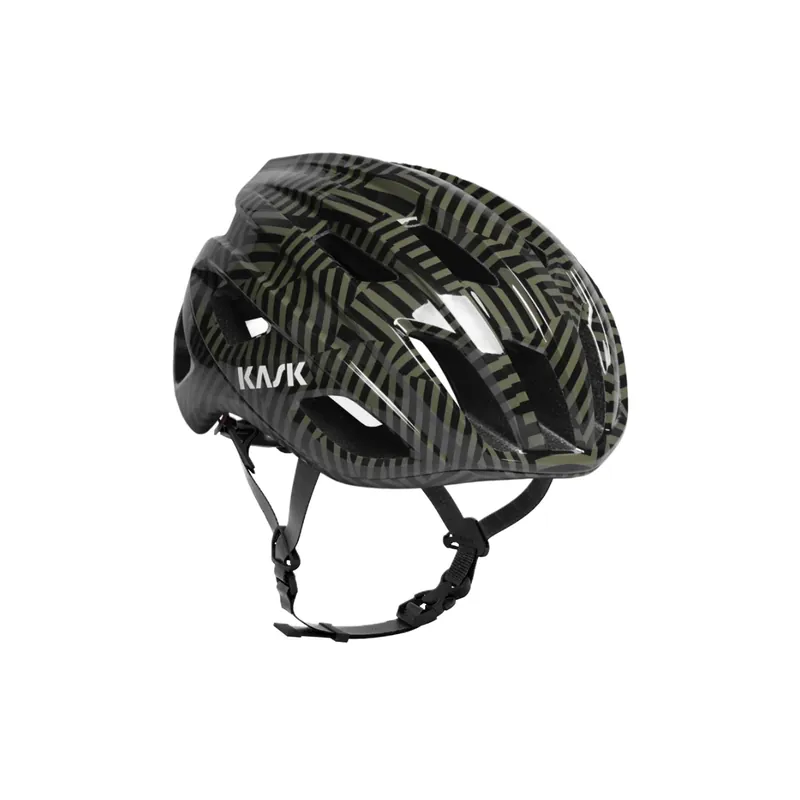 Alennus Maantiepyöräilykypärä KASK MOJITO CUBED CAMO musta/vihreä