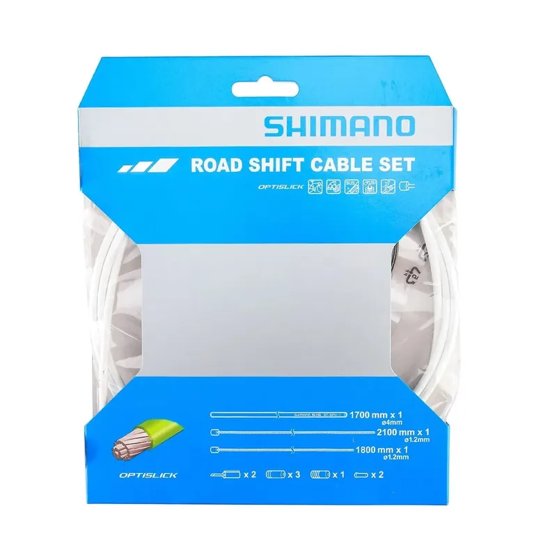 SHIMANO OPTISLIK -vaihteistokaapeli- ja suojasarja Valkoinen Tukkuhinta