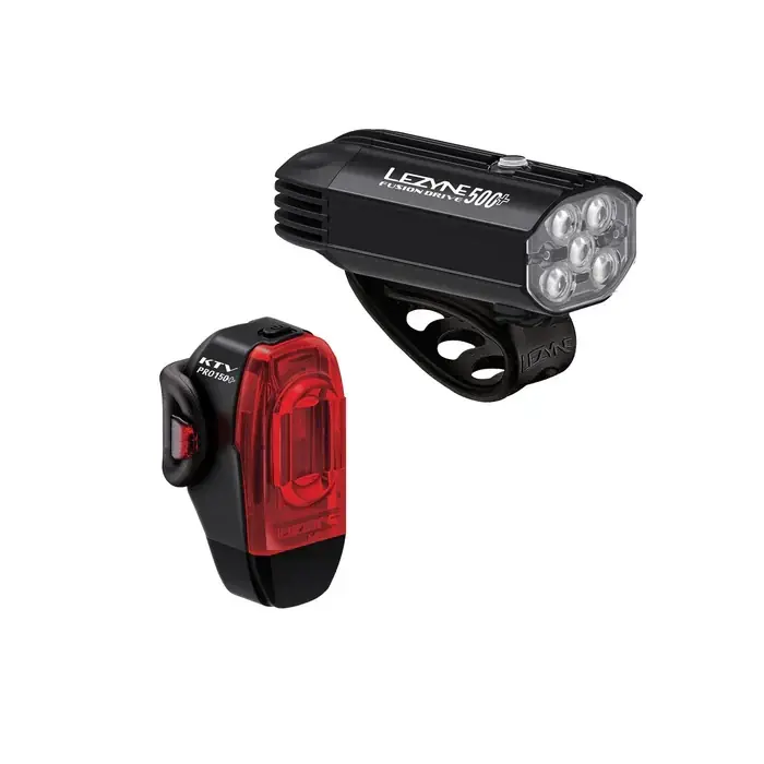 LEZYNE FUSION DRIVE 500+ / KTV DRIVE PRO+ etu- ja takavalaisin Asiakkaiden Suosikki
