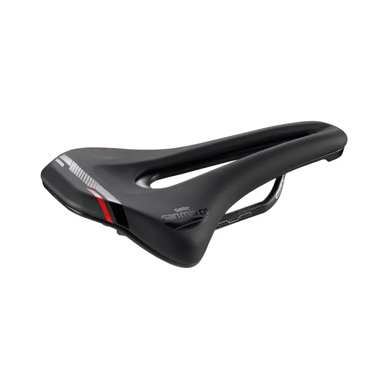 Tilaa Nyt Satula SAN MARCO GROUND SHORT OPEN-FIT CARBON FX 155mm Musta