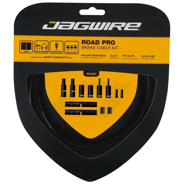 Tarjous JAGWIRE ROAD PRO -jarruvaijeri- ja suojasarja musta