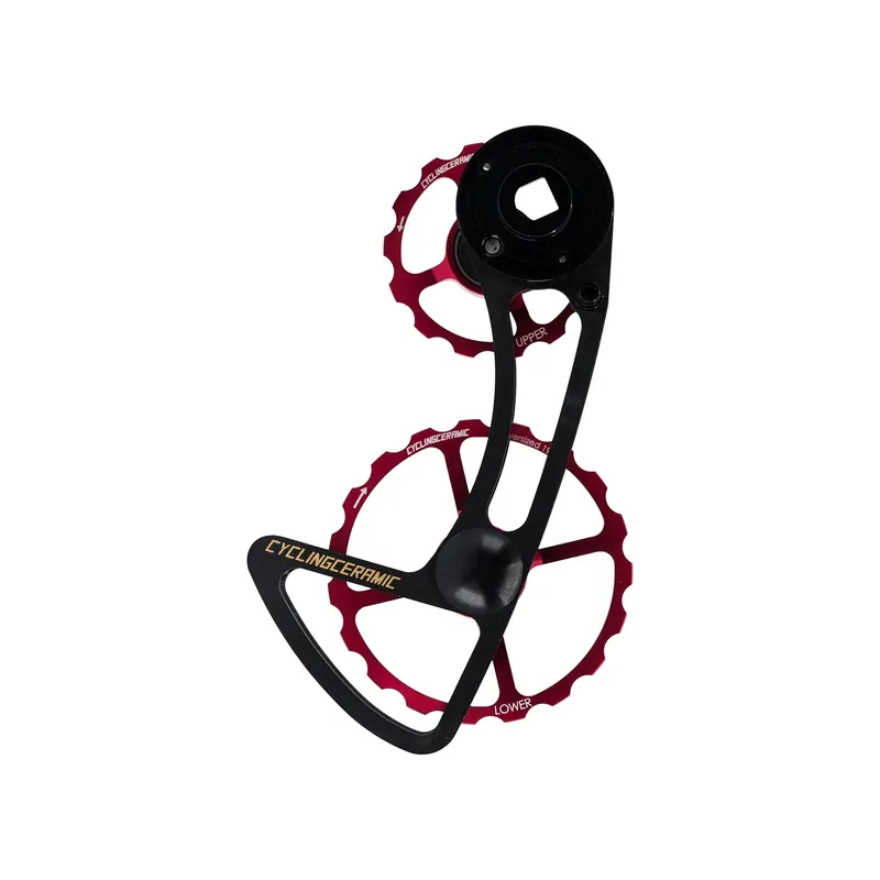Asiakkaiden Suosikki CYCLINGCERAMIC 14/19 Sram E-Tap AXS 12V -takasiirtäjän Häkki Punainen