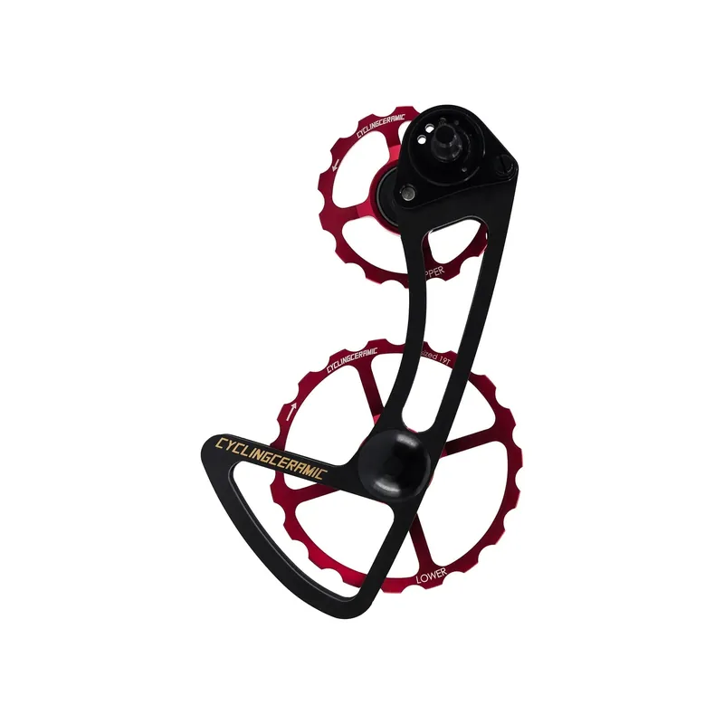 Halpa 11-vaihteinen Takasiirtäjän Häkki CYCLINGCERAMIC 14/19 Sram E-Tap Punainen