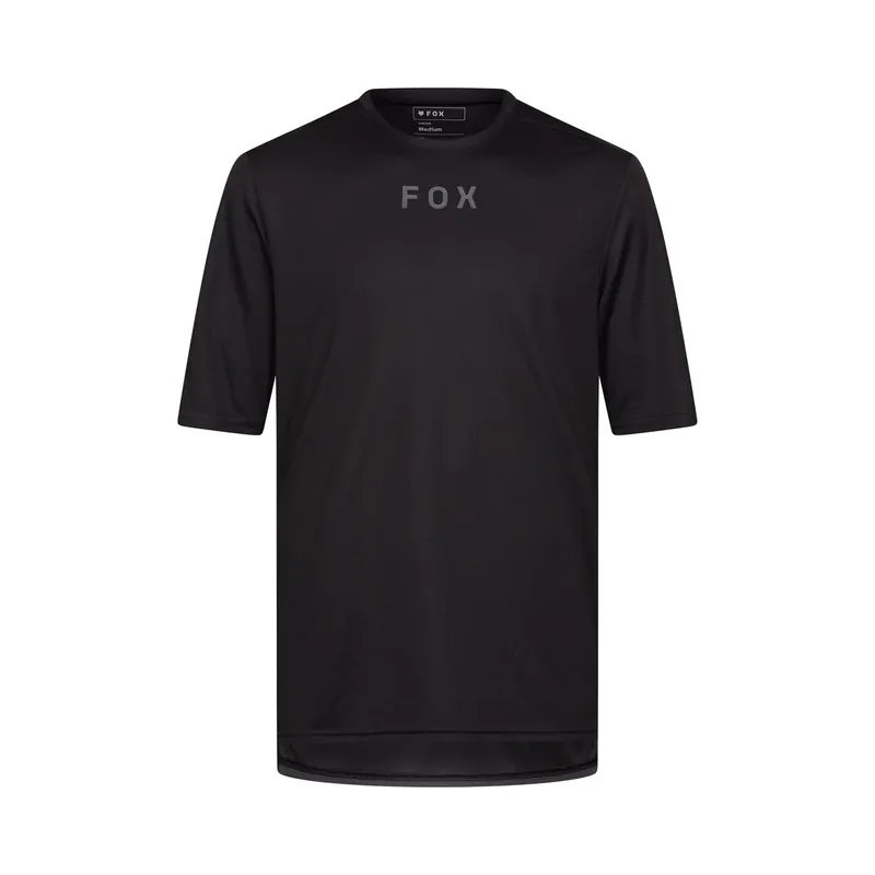 Loppuunmyynti FOX RANGER WORDMARK Lyhythihainen MTB-paita Musta