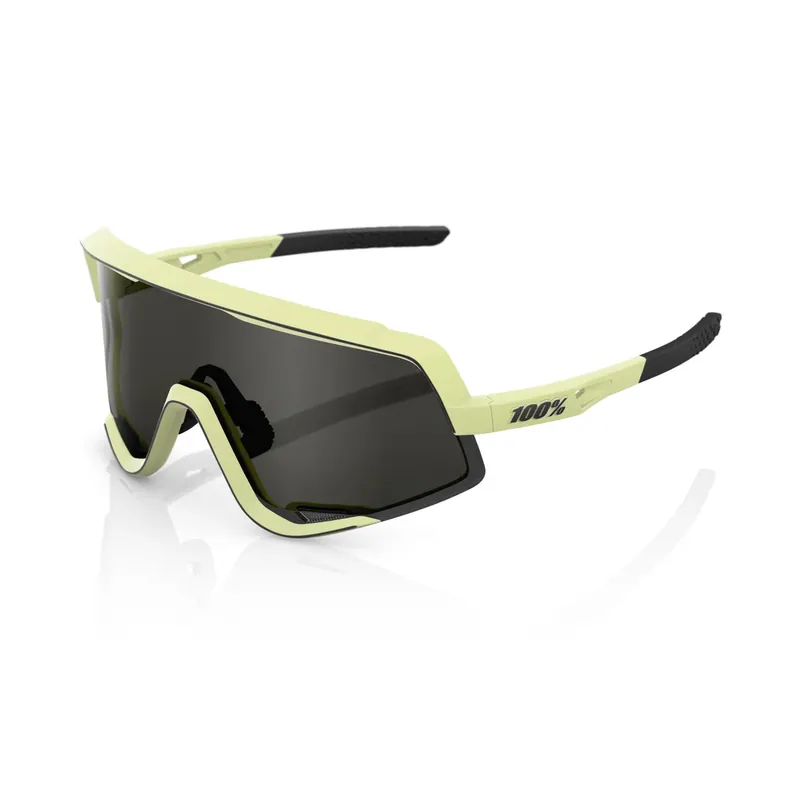 Aurinkolasit 100% GLENDALE Soft Tact Glow Keltainen Smoke Lens Flash-Tarjous