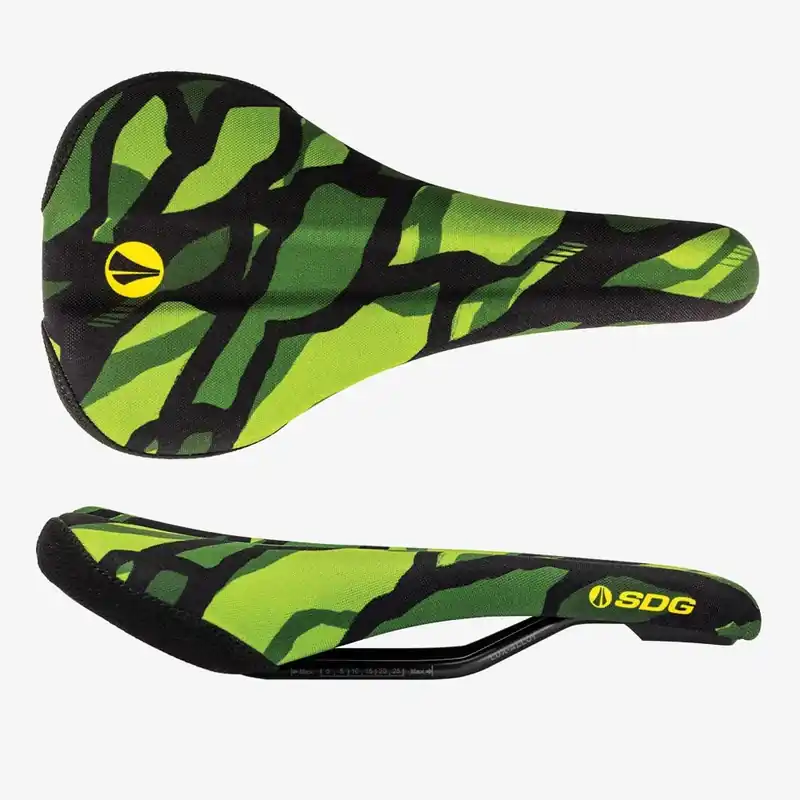 SDG BEL-AIR V3 TERRA FIRMA Lux Alloy -tangot satula Camo Vihreä Superhinta