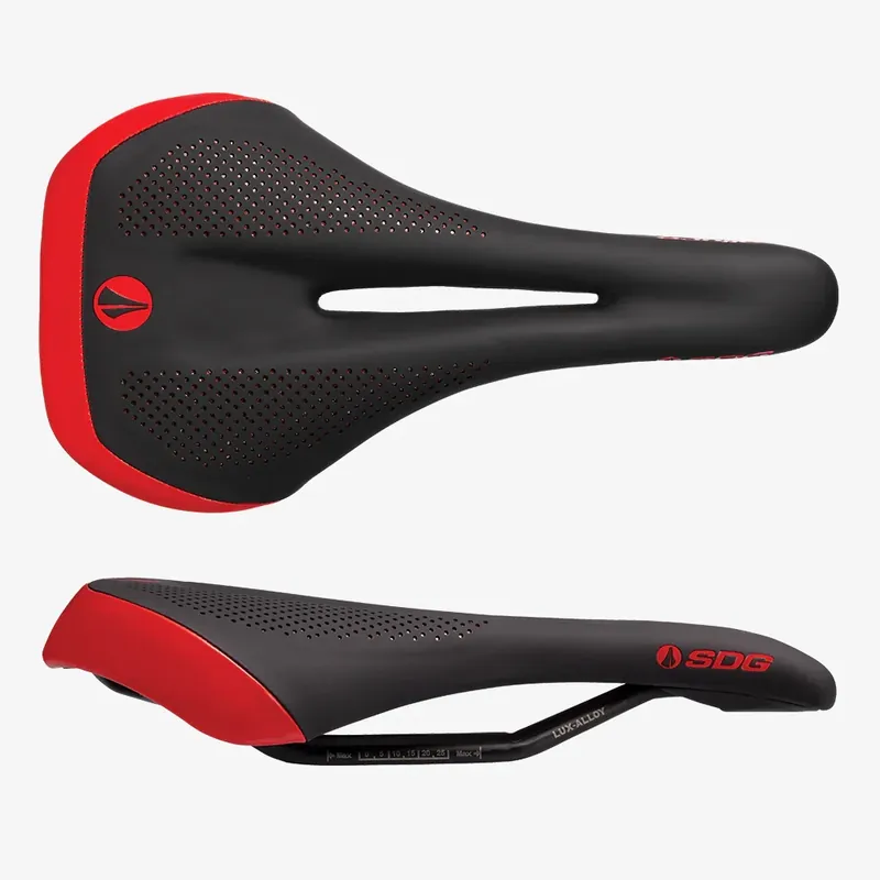 Osta Nyt SDG ALLURE V2 Naisten satula Lux-Alloy-tangot Musta/Punainen