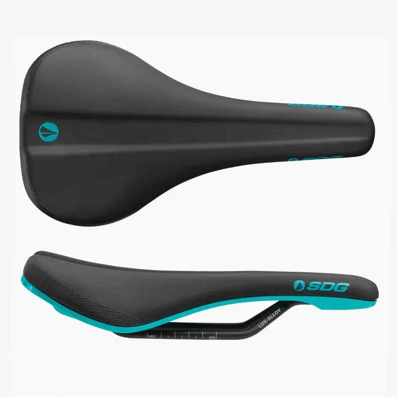 SDG BEL-AIR V3 -satula Lux Alloy -kiskot musta/turkoosi Viimeinen Mahdollisuus