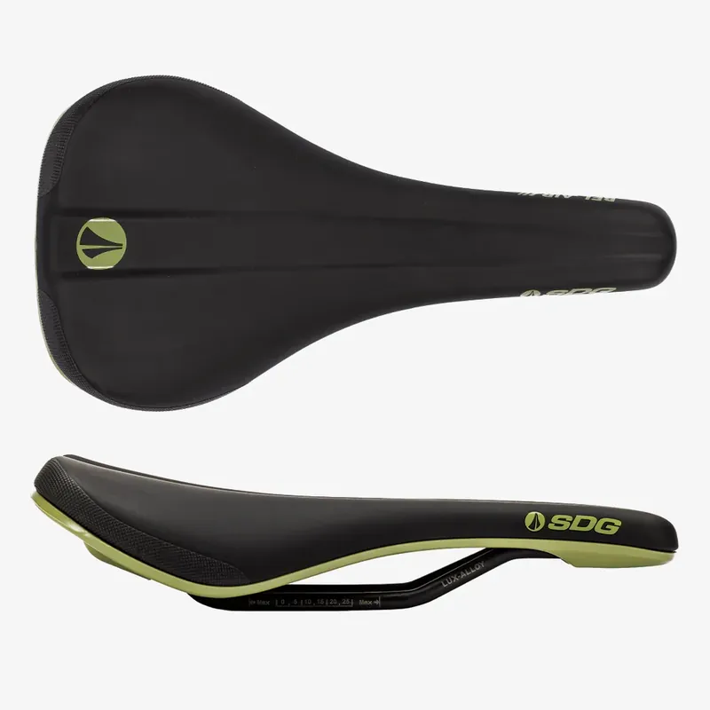 Ilmainen Palautus Satula SDG BEL-AIR V3 Lux Alloy -kiskot Musta/Vihreä