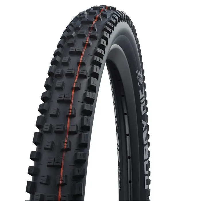 SCHWALBE NOBBY NIC 27.5x2.40 ADDIX SOFT SUPERGROUND Tubeless Ready joustava musta rengas Uusi Kokoelma