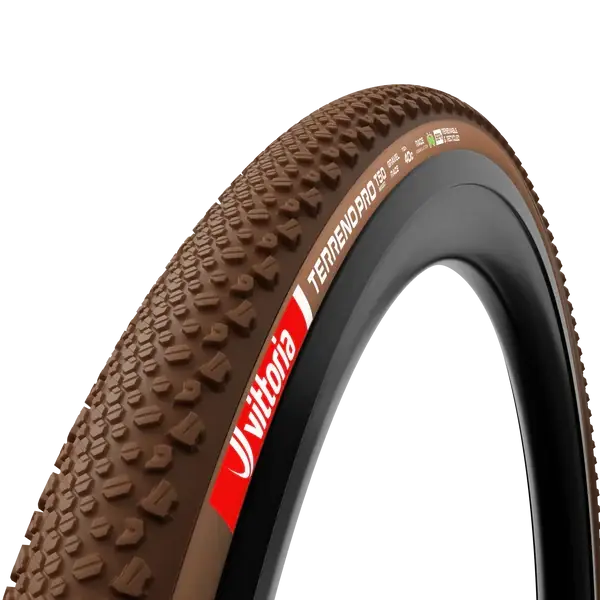 Kampanjahinta Rengas VITTORIA TERRENO PRO T50 Mixed Gravel Race 700c Tubeless Ready Taittuva Ruskea
