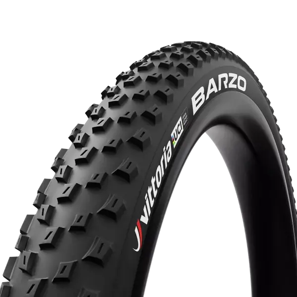 Loppuunmyynti VITTORIA BARZO XC 29x2.10 "UCI Rainbow Edition" Tubeless Ready Souple -rengas musta