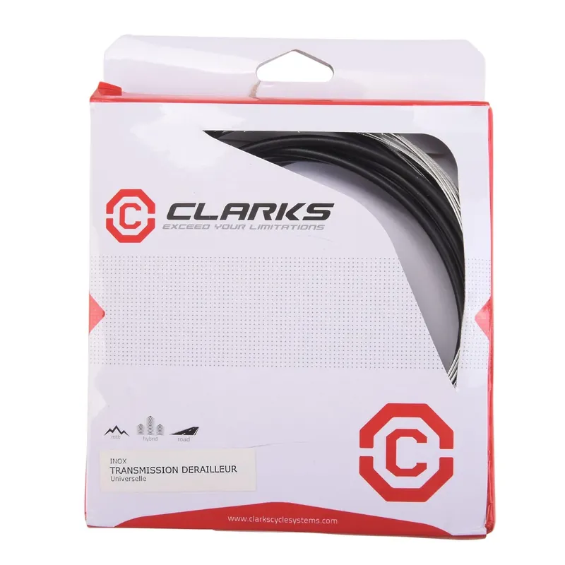 Flash-Tarjous CLARKS vaihteen kaapeli- ja suojaputkisetti ruostumattomasta teräksestä musta