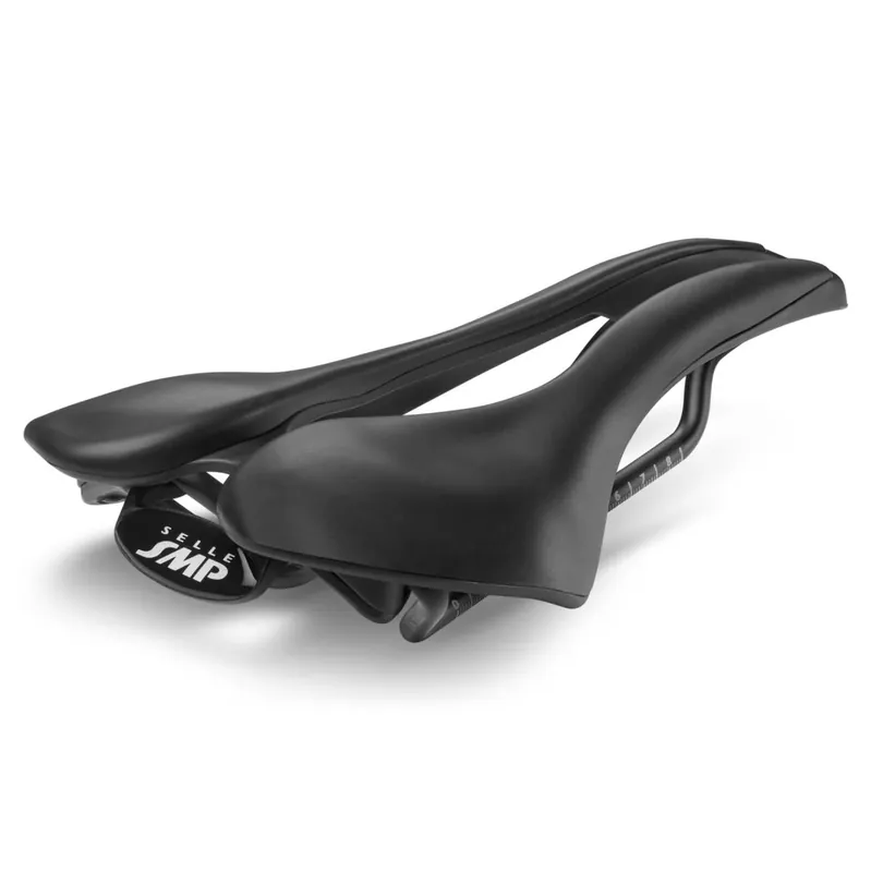 Uutuus Selle SMP EVO20C -satula 140 mm ruostumattomilla kiskoilla musta