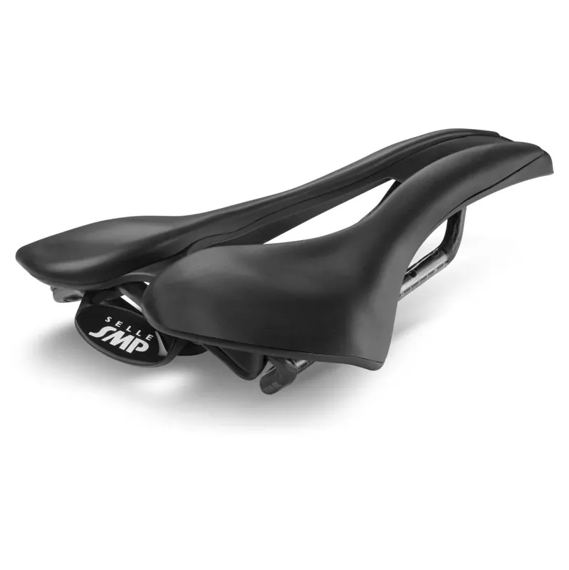 Selle SMP EVO20C -satula 140 mm hiilikuitekiskot musta Alennettu