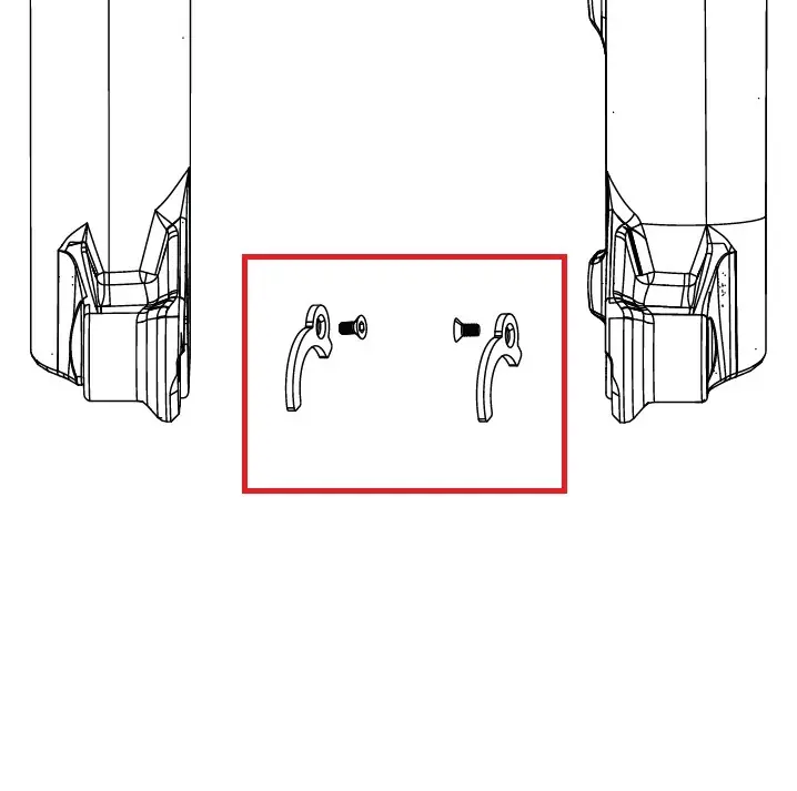 ROCKSHOX ENDCAP 31>21mm -napanadapterit PIKE C1/LYRIK D1/ZEB A2 FLIGHT ATTENDANT (2023+) Alennettu