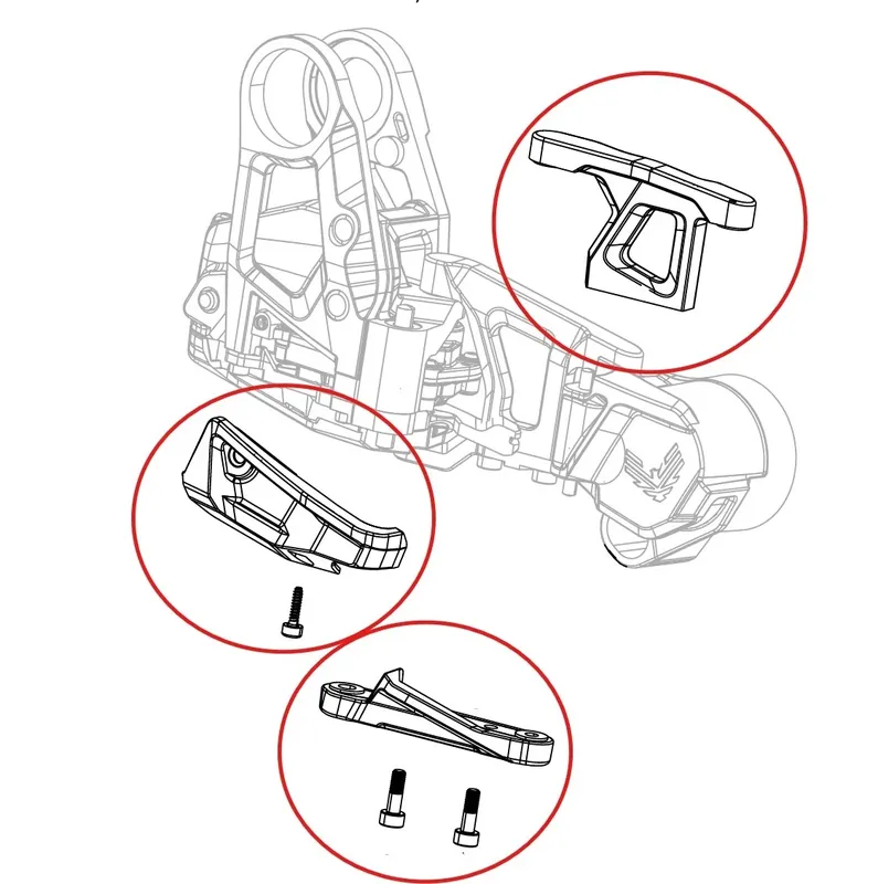 SRAM GX T-Type Eagle AXS -siirtäjän suojasarja Nopea Toimitus