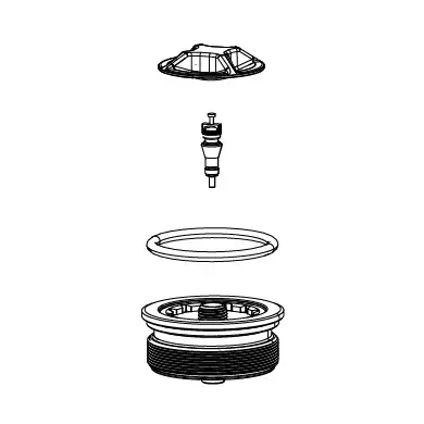 Kit Air Top Cap 38mm ROCKSHOX DOMAIN B1+ (2022+)/BoXXer D1(2024+) -haarukoille Osta Tänään