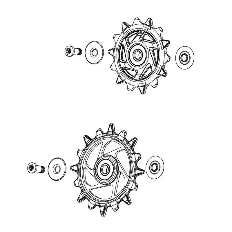 Takavaihtajan johtorullat 12V SRAM XX-SL T-TYPE EAGLE AXS / RED XPLR E1 Kausialennus
