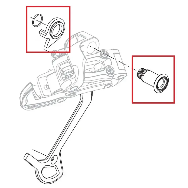 SRAM X7/X9/DUAL DRIVE 3x9V 2004–2006 -vaihtajan kiinnitysruuvipakkaus Nopea Toimitus