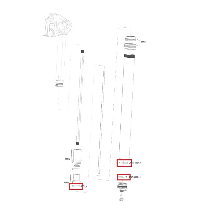 200 h/vuosi huoltosetti ROCKSHOX REVERB XPLR AXS 27.2mm A1 Eniten Myyty