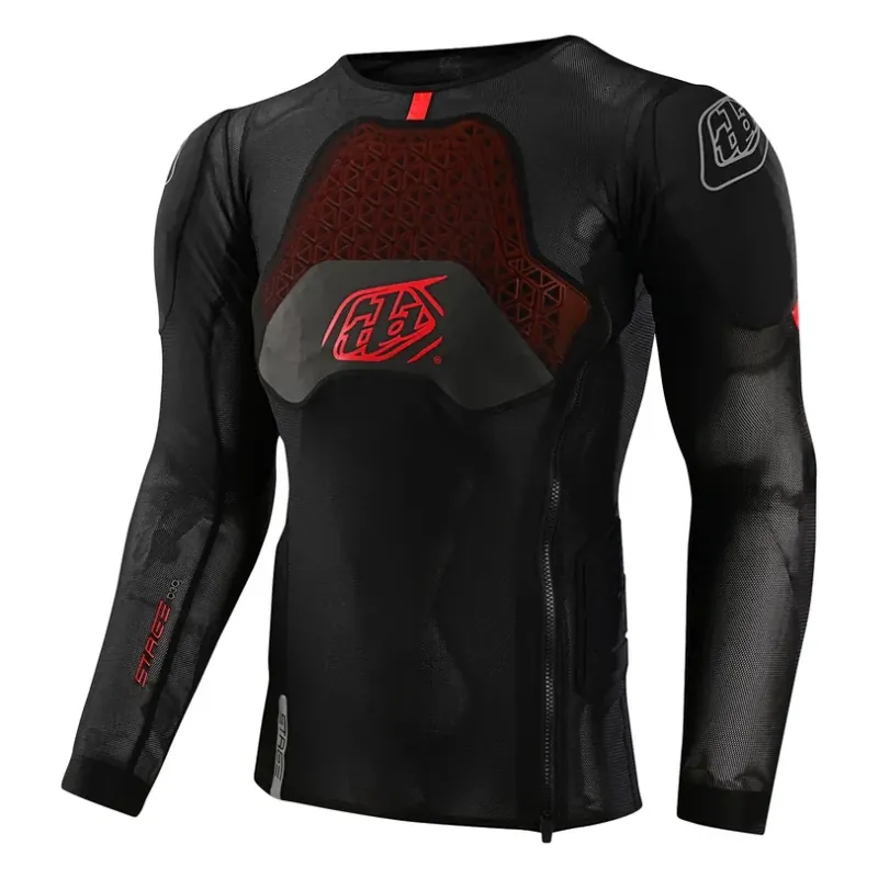 T-Shirt de Protection TROY LEE DESIGNS STAGE GHOST D3O Pitkähihainen Musta Osta Nyt