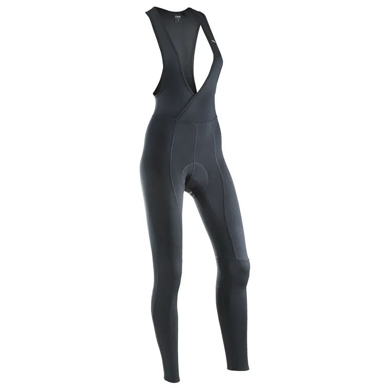 NORTHWAVE ACTIVE -naisten pitkät pyöräilyhousut olkaimilla, musta Pakollinen (Must-Have)