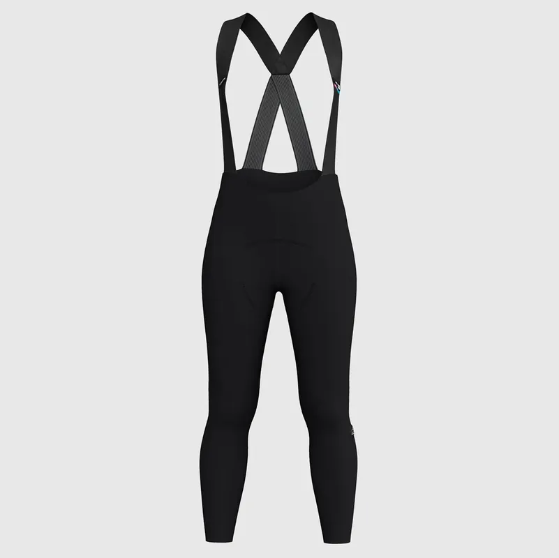Uusi Kokoelma Pitkät Henkselipyöräilyshortsit ASSOS UMA GT HASHOOGI WINTER S11 Nainen Musta