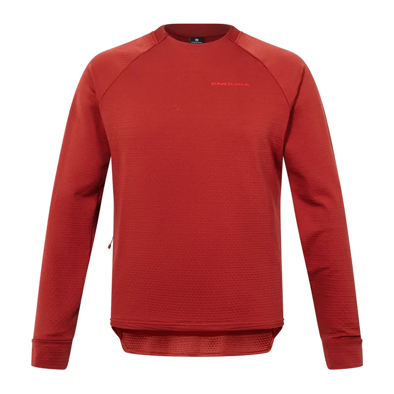 Alennettu ENDURA SINGLETRACK FLEECE Pitkähihainen Paita Tiili