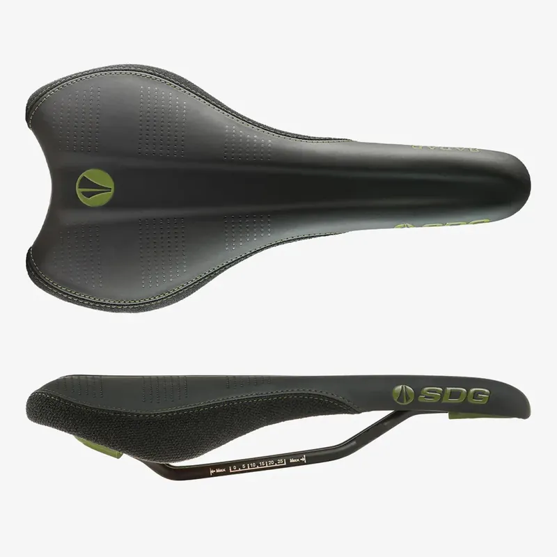 SDG RADAR MTN Rails Cr-Mo -satula Musta/Oliivi Halpa