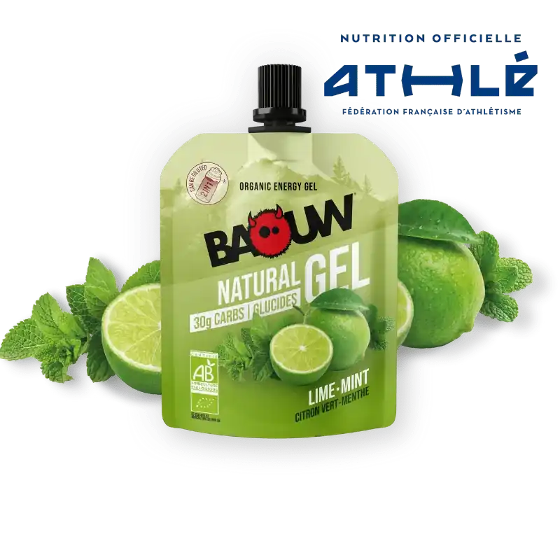 BAOUW BIO -energiageeli, lime/minttu (85 g) Bestseller
