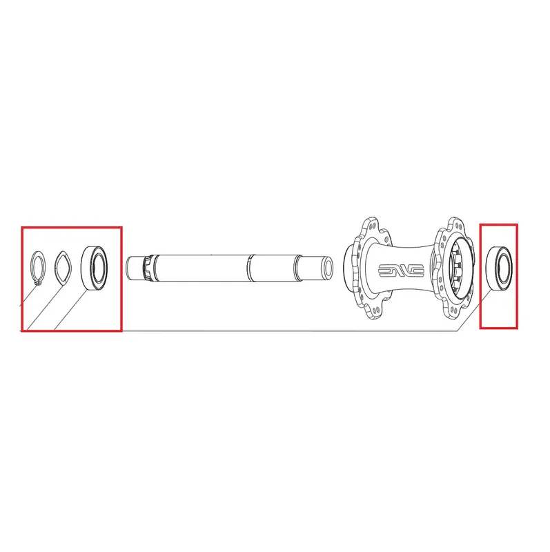 Pakollinen (Must-Have) ENVE INNERDRIVE Takanavan Laakerit 17×28×7mm