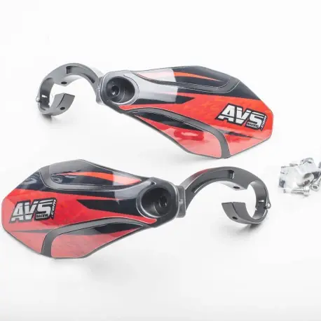 Käsisuoja AVS KIT DECO Alumiinikiinnike Musta/Punainen Bestseller