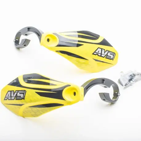 AVS KIT DECO -käsisuoja alumiinikiinnike keltainen/musta Kuuma Tarjous