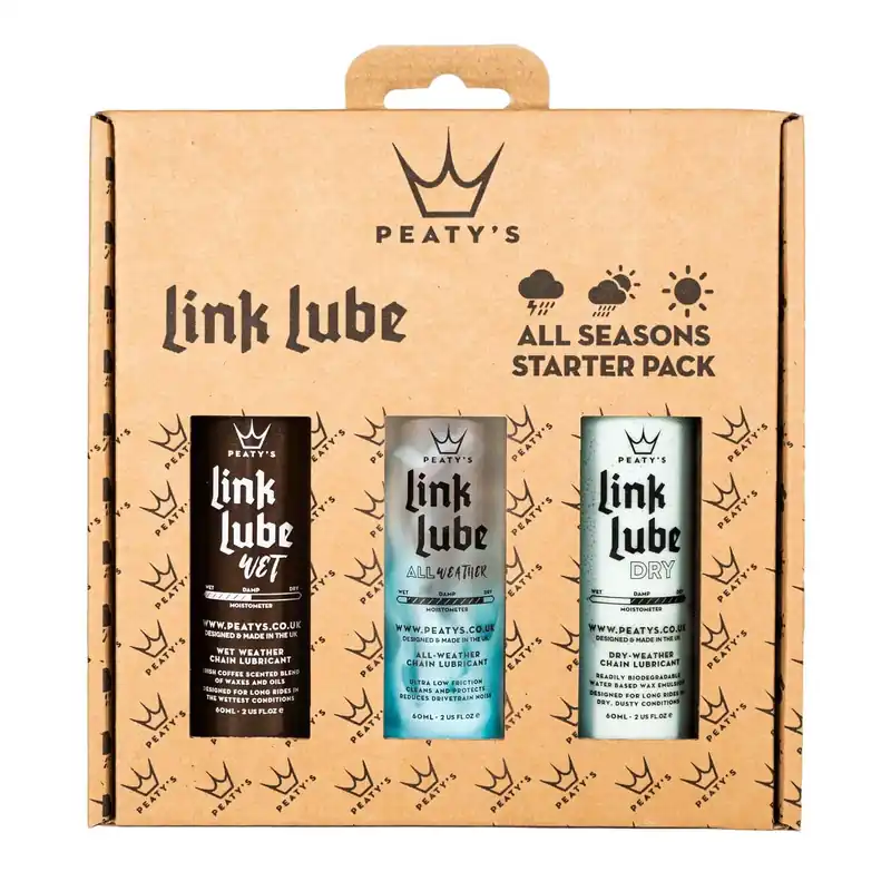Heti Saatavilla Pack Voiteluaineet Kaikille Olosuhteille PEATY‘S LINKLUBE ALL SEASONS ( 3 x 60 ml)