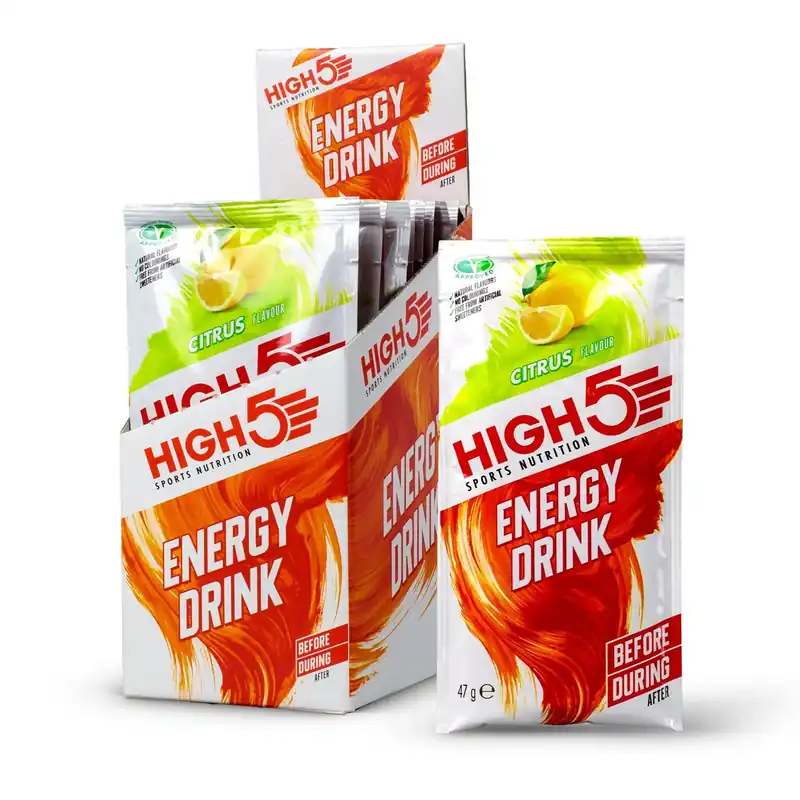 Vain Rajoitetun Ajan HIGH5 ENERGY DRINK CAFFEINE HIT Energiajuoma (47g) Sitruuna
