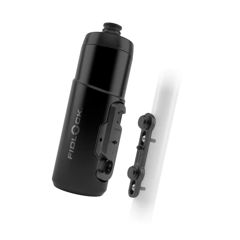 Alkuperäinen FIDLOCK TWIST BIKE BASE -pullo- ja pullotelinepakkaus 600 ml Musta