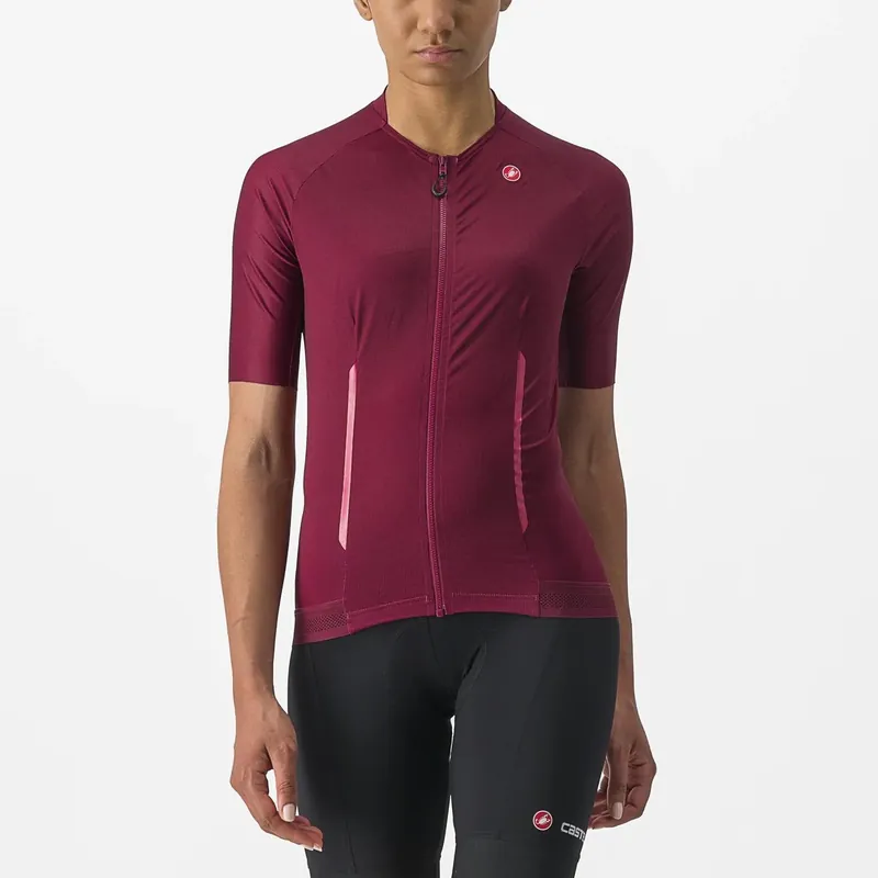 Viikonlopputarjous Paita CASTELLI ENDURANCE W Nainen Lyhythihainen Bordeaux