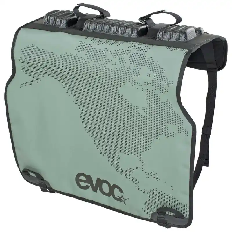 Vain Tänään EVOC TAILGATE PAD DUO -hajonsuoja Olive
