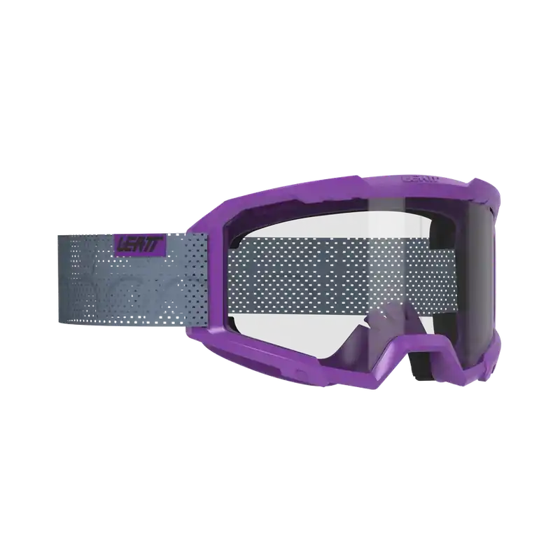Uusi Kokoelma LEATT VIZION 2.0 MTB -maski Violetti Kirkas Linssi