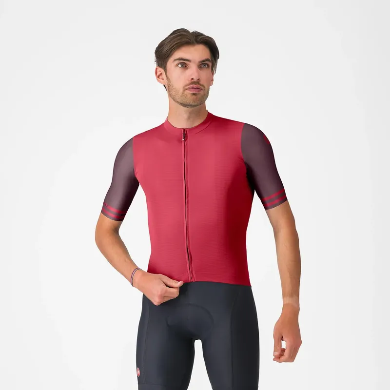 CASTELLI PROLOGO LITE 2 -lyhythihainen pyöräilypaita Bordeaux Alennettu Hinta