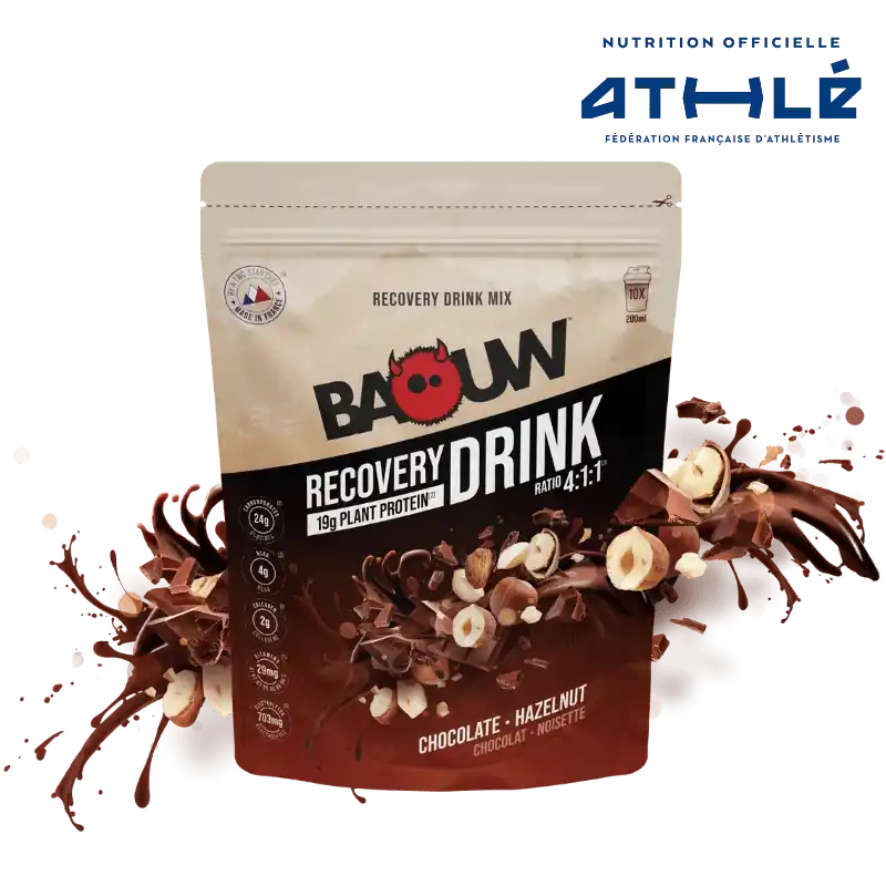 Lähetetään Heti BAOUW RECOVERY -palautumisjuoma (500g) suklaa-hasselpähkinä