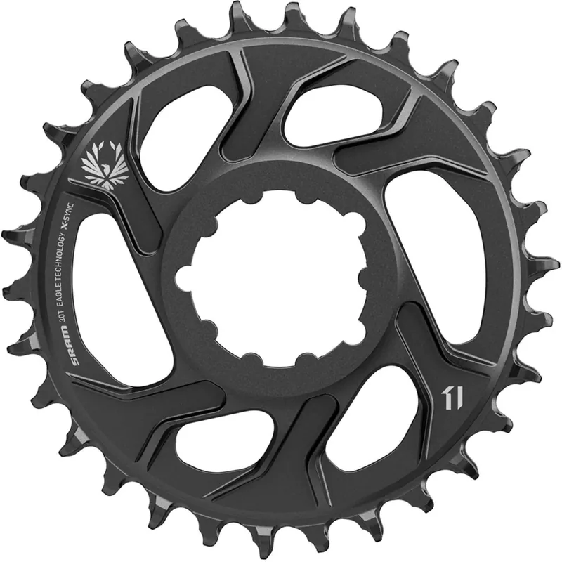 Ajankohtainen SRAM X-SYNC 2 EAGLE mono-kettinkirengas 12V Direct Mount Offset 4mm musta