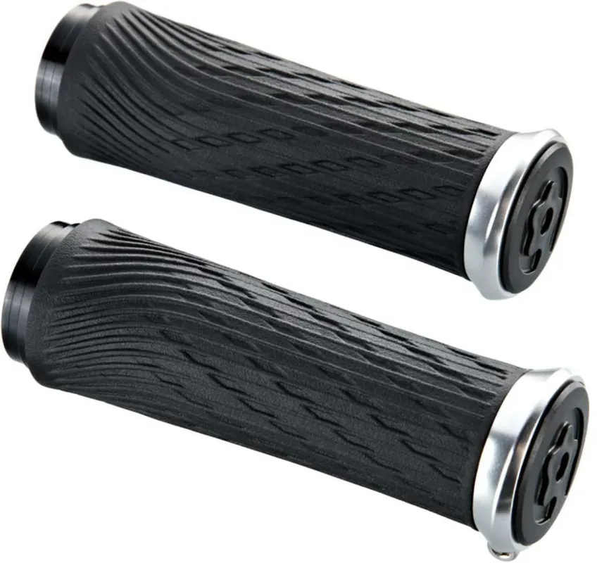 SRAM GripShift -gripsit Musta/Hopea (122mm) Tilaa Heti