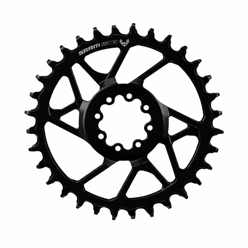 Uutuus SRAM S1000 T-TYPE EAGLE BOOST 12V Aluminium Direct Mount Offset 3mm Musta yksöisketjupyörä