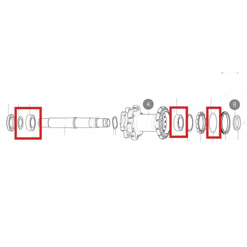 Loppuunmyynti Kit 2 Roulements Moyeu Arrière MAVIC pour Système ID360 15x28x7mm (61902) + 17x28x7mm