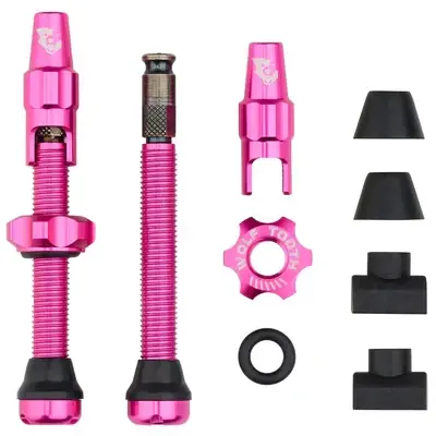 2 kpl WOLF TOOTH CLIK VALVE Tubeless-venttiilisetti Pink Kuuma Tarjous