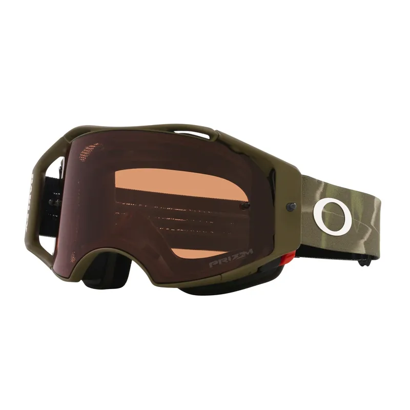 Alkuperäinen Maski OAKLEY AIRBRAKE MTB Dark Brush Camo Linssi Prizm MX Bronze
